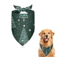 thumbnail image 1 of Dog Bandana 1 Pack,Dark Green Christmas Tree Pattern Bandanas for Dogs,Cat Bandana,Small/ Large Dog Bandana 2 Size,Dog Bandanas Girl Boy, 1 of 6