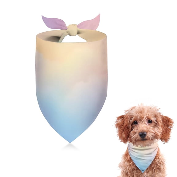 Dog Bandana 1 Pack,Dreamy Pastel Sky Bandanas for Dogs,Cat Bandana,Small/ Large Dog Bandana 2 Size,Dog Bandanas