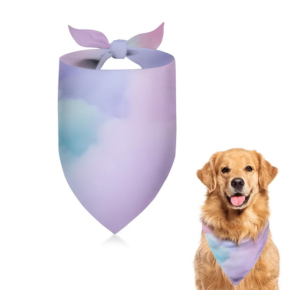 Dog Bandana 1 Pack,Dreamy Pastel Sky Bandanas for Dogs,Cat Bandana,Small/ Large Dog Bandana 2 Size,Dog Bandanas