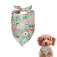 thumbnail image 1 of Dog Bandana 1 Pack,Golden Retriever Dog and Flowers Bandanas for Dogs,Cat Bandana,Small/ Large Dog Bandana 2 Size,Dog Bandanas, 1 of 6
