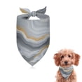thumbnail image 1 of Dog Bandana 1 Pack,Gray Marble Gold Wave Pattern Bandanas for Dogs,Cat Bandana,Small/ Large Dog Bandana 2 Size,Dog Bandanas, 1 of 6