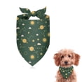 thumbnail image 1 of Dog Bandana 1 Pack,Green Sun Moon Star Planet Cloud Pattern Bandanas for Dogs,Cat Bandana,Small/ Large Dog Bandana 2 Size,Dog Bandanas Girl Boy, 1 of 5