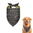 thumbnail image 1 of Dog Bandana 1 Pack,Math Equations Algebraic Symbols Black Pattern Bandanas for Dogs,Cat Bandana,Small/ Large Dog Bandana 2 Size,Dog Bandanas, 1 of 6