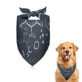 thumbnail image 1 of Dog Bandana 1 Pack,Math Equations Science Symbols Black Pattern Bandanas for Dogs,Cat Bandana,Small/ Large Dog Bandana 2 Size,Dog Bandanas, 1 of 6