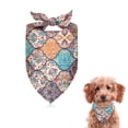 thumbnail image 1 of Dog Bandana 1 Pack,Multicolor Ethnic Geometric Pattern Bandanas for Dogs,Cat Bandana,Small/ Large Dog Bandana 2 Size,Dog Bandanas Girl Boy, 1 of 5