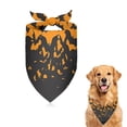 thumbnail image 1 of Dog Bandana 1 Pack,Orange Halloween Bats Bandanas for Dogs,Cat Bandana,Small/ Large Dog Bandana 2 Size,Dog Bandanas Girl Boy, 1 of 5