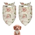 thumbnail image 1 of Dog Bandana 2 Pack,Pioneer Flower Floral Print Pattern Bandanas for Dogs,Cat Bandana,Small/ Large Dog Bandana 2 Size,Dog Bandanas Girl Boy, 1 of 6