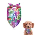 thumbnail image 1 of Dog Bandana 1 Pack,Pioneer Flower Floral Print Pattern Bandanas for Dogs,Cat Bandana,Small/ Large Dog Bandana 2 Size,Dog Bandanas, 1 of 6