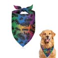 thumbnail image 1 of Dog Bandana 1 Pack,Rainbow Car Silhouette Pattern Bandanas for Dogs,Cat Bandana,Small/ Large Dog Bandana 2 Size,Dog Bandanas Girl Boy, 1 of 6