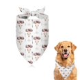 thumbnail image 1 of Dog Bandana 1 Pack,White Buffalo Skull Flower Pattern Bandanas for Dogs,Cat Bandana,Small/ Large Dog Bandana 2 Size,Dog Bandanas, 1 of 6