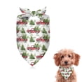 thumbnail image 1 of Dog Bandana 1 Pack,White Christmas Red Truck and Tree Pattern Bandanas for Dogs,Cat Bandana,Small/ Large Dog Bandana 2 Size,Dog Bandanas Girl Boy, 1 of 6