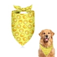 thumbnail image 1 of Dog Bandana 1 Pack,Yellow Lemon Slices Yellow Pattern Bandanas for Dogs,Cat Bandana,Small/ Large Dog Bandana 2 Size,Dog Bandanas, 1 of 6