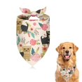 thumbnail image 1 of Dog Bandana 1 Pack,Yorkie Dog and Pioneer Flower Bandanas for Dogs,Cat Bandana,Small/ Large Dog Bandana 2 Size,Dog Bandanas, 1 of 6