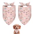 thumbnail image 1 of Dog Bandana 2 Pack,Ballerina Unicorn Princess Pattern Bandanas for Dogs,Cat Bandana,Small/ Large Dog Bandana 2 Size,Dog Bandanas, 1 of 6