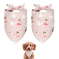 thumbnail image 1 of Dog Bandana 2 Pack,Ballet Swan Princess Pattern Bandanas for Dogs,Cat Bandana,Small/ Large Dog Bandana 2 Size,Dog Bandanas, 1 of 6