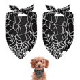 thumbnail image 1 of Dog Bandana 2 Pack,Black Halloween Spider Webs Bandanas for Dogs,Cat Bandana,Small/ Large Dog Bandana 2 Size,Dog Bandanas Girl Boy, 1 of 5