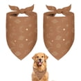 thumbnail image 1 of Dog Bandana 2 Pack,Brown Planet Moon Star Pattern Bandanas for Dogs,Cat Bandana,Small/ Large Dog Bandana 2 Size,Dog Bandanas Girl Boy, 1 of 5
