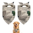 thumbnail image 1 of Dog Bandana 2 Pack,Butterfly Leaf Text Pattern Bandanas for Dogs,Cat Bandana,Small/ Large Dog Bandana 2 Size,Dog Bandanas, 1 of 6