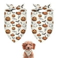thumbnail image 1 of Dog Bandana 2 Pack,Classic Halloween Pattern Bandanas for Dogs,Cat Bandana,Small/ Large Dog Bandana 2 Size,Dog Bandanas Girl Boy, 1 of 5