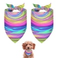 thumbnail image 1 of Dog Bandana 2 Pack,Colorful Tie Dye Spiral Pattern Bandanas for Dogs,Cat Bandana,Small/ Large Dog Bandana 2 Size,Dog Bandanas, 1 of 6