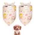 thumbnail image 1 of Dog Bandana 2 Pack,Cute Princess Castle Pattern Bandanas for Dogs,Cat Bandana,Small/ Large Dog Bandana 2 Size,Dog Bandanas, 1 of 6