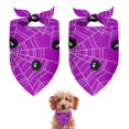 thumbnail image 1 of Dog Bandana 2 Pack,Cute Spider Web Halloween Pattern Bandanas for Dogs,Cat Bandana,Small/ Large Dog Bandana 2 Size,Dog Bandanas Girl Boy, 1 of 5