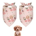 thumbnail image 1 of Dog Bandana 2 Pack,Doll Princess Pattern Bandanas for Dogs,Cat Bandana,Small/ Large Dog Bandana 2 Size,Dog Bandanas, 1 of 6