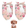 thumbnail image 1 of Dog Bandana 2 Pack,Great Pyrenees Dog and Pioneer Flower Bandanas for Dogs,Cat Bandana,Small/ Large Dog Bandana 2 Size,Dog Bandanas, 1 of 6