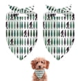 thumbnail image 1 of Dog Bandana 2 Pack,Green Bigfoot and Tree Pattern Bandanas for Dogs,Cat Bandana,Small/ Large Dog Bandana 2 Size,Dog Bandanas Girl Boy, 1 of 5