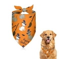 thumbnail image 1 of Dog Bandana 2 Pack,Halloween Cats and Brooms Pattern Bandanas for Dogs,Cat Bandana,Small/ Large Dog Bandana 2 Size,Dog Bandanas Girl Boy, 1 of 5