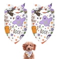 thumbnail image 1 of Dog Bandana 2 Pack,Halloween Cute Trick or Treat Characters Bandanas for Dogs,Cat Bandana,Small/ Large Dog Bandana 2 Size,Dog Bandanas Girl Boy, 1 of 5