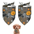 thumbnail image 1 of Dog Bandana 2 Pack,Halloween Ghost Pumpkin Pattern Bandanas for Dogs,Cat Bandana,Small/ Large Dog Bandana 2 Size,Dog Bandanas Girl Boy, 1 of 5