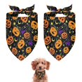thumbnail image 1 of Dog Bandana 2 Pack,Halloween Pumpkins and Spider Webs Bandanas for Dogs,Cat Bandana,Small/ Large Dog Bandana 2 Size,Dog Bandanas Girl Boy, 1 of 5