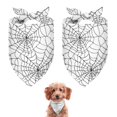 thumbnail image 1 of Dog Bandana 2 Pack,Halloween Spider Web Pattern Bandanas for Dogs,Cat Bandana,Small/ Large Dog Bandana 2 Size,Dog Bandanas Girl Boy, 1 of 5