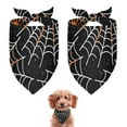 thumbnail image 1 of Dog Bandana 2 Pack,Halloween Spider Webs with Orange Spiders Bandanas for Dogs,Cat Bandana,Small/ Large Dog Bandana 2 Size,Dog Bandanas Girl Boy, 1 of 5