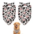 thumbnail image 1 of Dog Bandana 2 Pack,Light Gray Cow Black Spot Pattern Bandanas for Dogs,Cat Bandana,Small/ Large Dog Bandana 2 Size,Dog Bandanas Girl Boy, 1 of 5