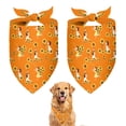 thumbnail image 1 of Dog Bandana 2 Pack,Orange Girl Sunflower Pattern Bandanas for Dogs,Cat Bandana,Small/ Large Dog Bandana 2 Size,Dog Bandanas, 1 of 6