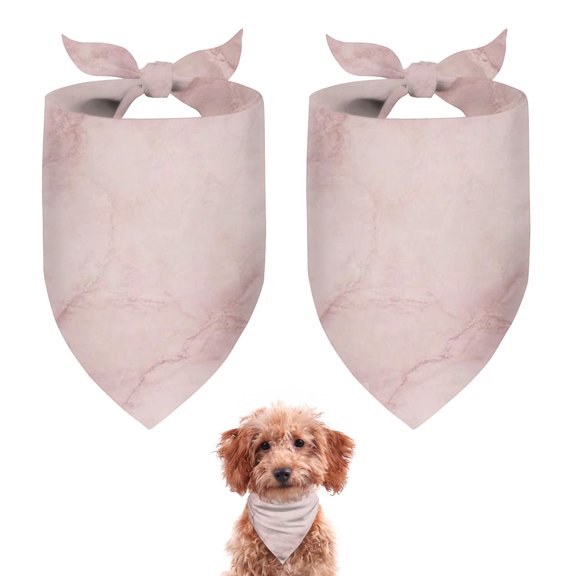 Dog Bandana 2 Pack,Pink Marble Pattern Bandanas for Dogs,Cat Bandana,Small/ Large Dog Bandana 2 Size,Dog Bandanas