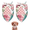 thumbnail image 1 of Dog Bandana 2 Pack,Pioneer Flower Floral Print Pattern Bandanas for Dogs,Cat Bandana,Small/ Large Dog Bandana 2 Size,Dog Bandanas, 1 of 6