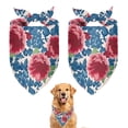 thumbnail image 1 of Dog Bandana 2 Pack,Pioneer Flower Floral Print Pattern Bandanas for Dogs,Cat Bandana,Small/ Large Dog Bandana 2 Size,Dog Bandanas, 1 of 6