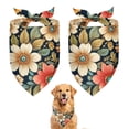 thumbnail image 1 of Dog Bandana 2 Pack,Pioneer Flower Floral Print Pattern Bandanas for Dogs,Cat Bandana,Small/ Large Dog Bandana 2 Size,Dog Bandanas, 1 of 6