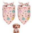 thumbnail image 1 of Dog Bandana 2 Pack,Princess Dress Ballet Pattern Bandanas for Dogs,Cat Bandana,Small/ Large Dog Bandana 2 Size,Dog Bandanas, 1 of 6