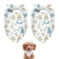 thumbnail image 1 of Dog Bandana 2 Pack,Princess Pattern Bandanas for Dogs,Cat Bandana,Small/ Large Dog Bandana 2 Size,Dog Bandanas, 1 of 6