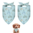thumbnail image 1 of Dog Bandana 2 Pack,Princess Pattern Bandanas for Dogs,Cat Bandana,Small/ Large Dog Bandana 2 Size,Dog Bandanas, 1 of 6