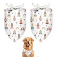 thumbnail image 1 of Dog Bandana 2 Pack,Rainbow Princess Carriage Pattern Bandanas for Dogs,Cat Bandana,Small/ Large Dog Bandana 2 Size,Dog Bandanas, 1 of 6