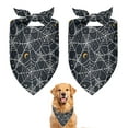 thumbnail image 1 of Dog Bandana 2 Pack,Spider Web Halloween Pattern Bandanas for Dogs,Cat Bandana,Small/ Large Dog Bandana 2 Size,Dog Bandanas Girl Boy, 1 of 5