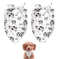 thumbnail image 1 of Dog Bandana 2 Pack,White Cow Milk Cow Pattern Bandanas for Dogs,Cat Bandana,Small/ Large Dog Bandana 2 Size,Dog Bandanas Girl Boy, 1 of 5