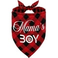 thumbnail image 1 of Dog Bandana, Dog Bandana, Dog Scarf Classical Plaid Printing, Dog Scarf Accessories, Dog Bandana Pet Scarf, Christmas Birthday Thanksgiving Dog Gift, Mama‘s Boy Dog Bandana (N15), 1 of 5