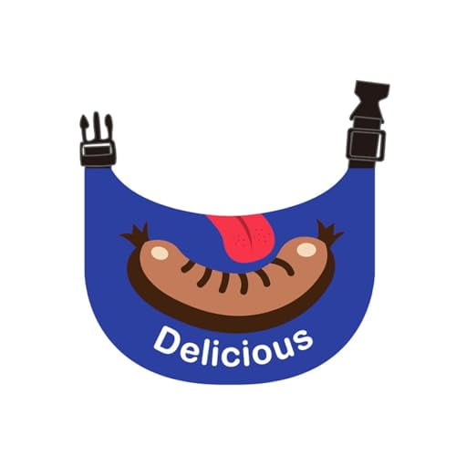Dog Bandana Sausage Waterproof Cute Comfortable Dog Drool Bib Adjustable Bib Handkerchief Accessories for Small, Medium, Large and Extra-Large Dogs