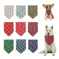 thumbnail image 1 of Dog Bandana Scarf Washable Triangular Bibs Pet Adjustable Washable Kerchief Dog Bandana for Small and Large Dogs Party Supplies, 1 of 4